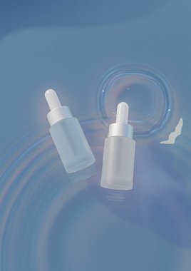 Kozmetik görüntüsü. Serum ürünü resim oluşturur.