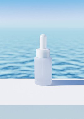 Kozmetik görüntüsü. Serum ürünü resim oluşturur.