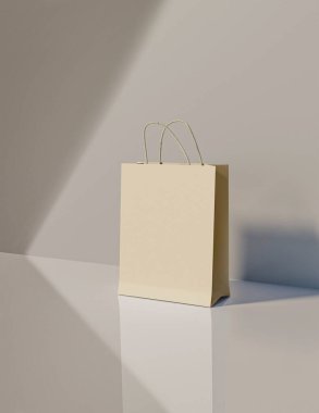 Alışveriş torbası, kağıt poşet, resim dosyası. ürün markalaşması, logo taklit resmi.