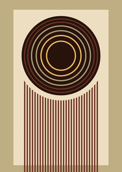 Couverture Abstraite Moderne Conception Couverture Minimale Fond Géométrique Coloré Illustration — Image vectorielle