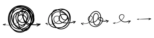 Symbole Chemin Complexe Avec Des Éléments Ronds Écrits Signe Mêlée — Image vectorielle
