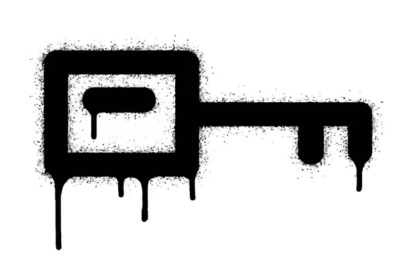 Иконка Клавиши Spray Graffiti Выделена Белом Фоне Граффити Замок Значок — стоковый вектор