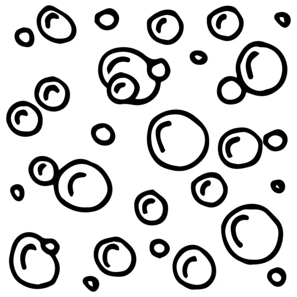 Vektor Isolerad Doodle Såpa Bubbla Tecknad Handritad Stil — Stock vektor