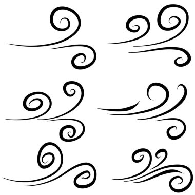 karalama rüzgar illüstrasyon vektörü el yapımı biçimi