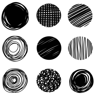 Karalama kabataslak kalem ve karalama beyaz arkaplan .vektör illüstrasyonunda izole.