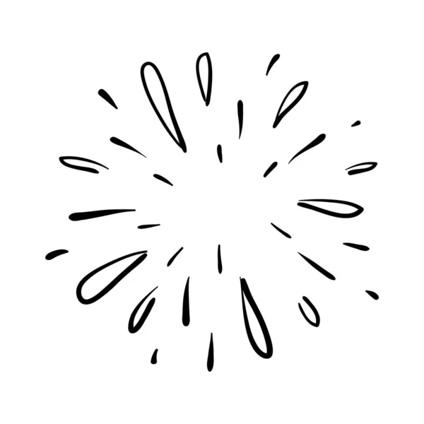 Starburst Élément Sunburst Illustration Vectorielle — Image vectorielle