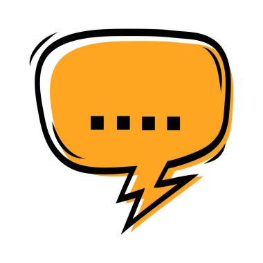 El yapımı konuşma baloncukları izole edildi. Doodle kümesi elemanı. Vektör illüstrasyonu.