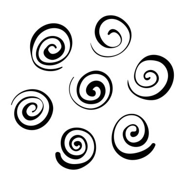 el çizimi karalama spiral çizim vektörü