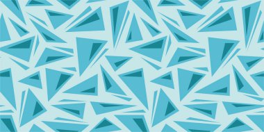 Kusursuz hücre deseni. El çizimi desen. Mavi ve beyaz soyut üçgen arka plan. Vektör çizimi. Üçgen dokusunu tekrarlıyorum. Zarif bir süs. Modern tasarım tekstil, kağıt,