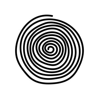 el çizimi karalama spiral çizim vektörü