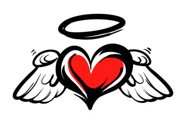 Doodle Hearts, renkli, el yapımı aşk kalpleri koleksiyonu. Vektör illüstrasyonu.