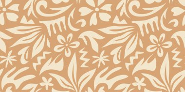 Elle çizilmiş minimum soyut organik şekiller. Çağdaş baskı kolajı. Tasarım için modaya uygun şablon.