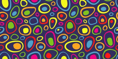 Soyut, dikişsiz daire deseni. Renkli Modern tasarım şablonu.