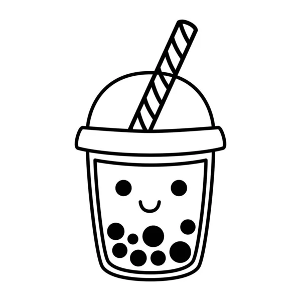 Γεύσεις Τσαγιού Φούσκα Συλλογή Σχεδιασμό Κύπελλο Μαργαριτάρι Τσάι Γάλα Yummy — Διανυσματικό Αρχείο