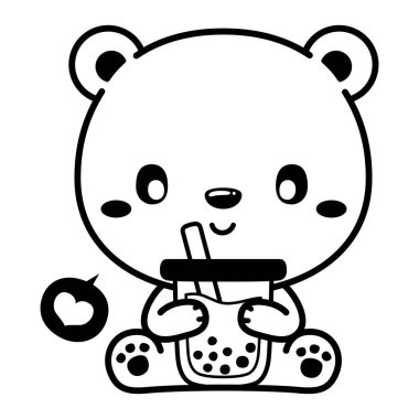 Hayvanlar köpüklü çay içer, tatlı çay en popüler içkilerden biridir.