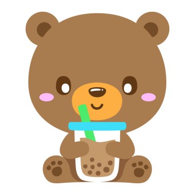 Hayvanlar köpüklü çay içer, tatlı çay en popüler içkilerden biridir.