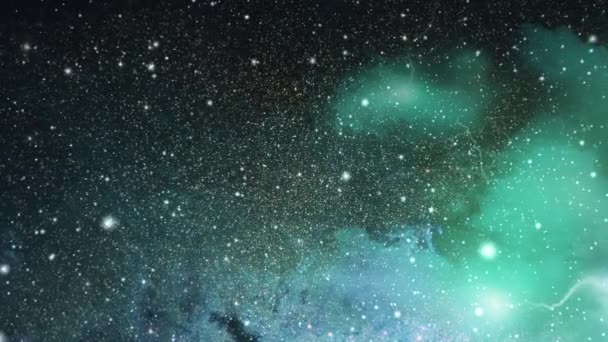 Πετάξτε Μέσα Από Μεγάλα Σμήνη Αστεριών Και Γαλαξιών Στα Πέρατα — Αρχείο Βίντεο