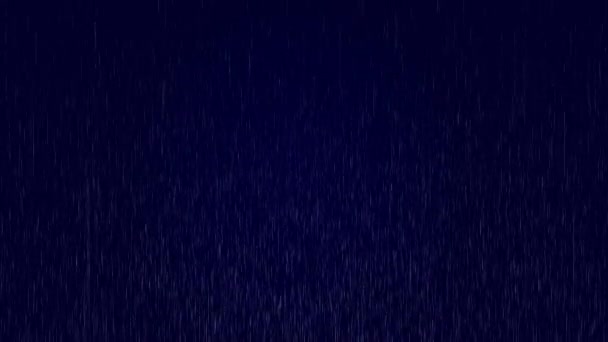 Loop Rain Drops Falling Alpha Real Rain High Quality Thunder — стоковое видео