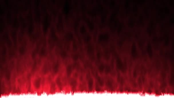 Red Fire Texture Black Background — Vídeo de stock
