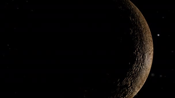 Merkur Planet Rotiert Eigener Umlaufbahn Weltraum — Stockvideo