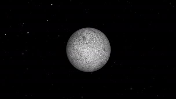 Πανσέληνος Προς Νέα Σελήνη Εξαιρετικά Ρεαλιστικές Σεληνιακές Φάσεις Φάσεις Φεγγαριού — Αρχείο Βίντεο
