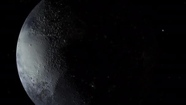 Pluton行星在自己的轨道上在外层空间自转 — 图库视频影像