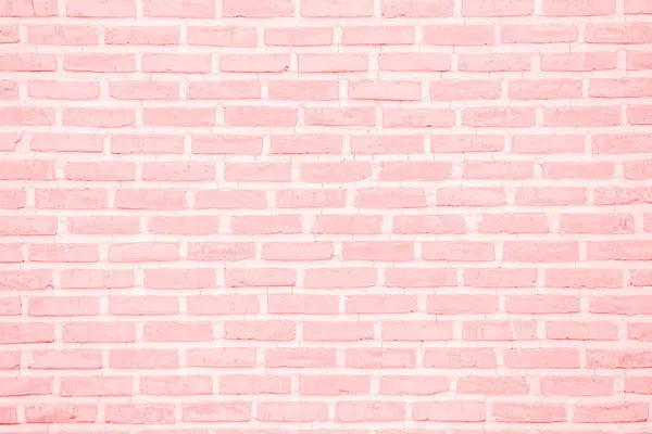 粉红和白砖墙纹理背景 石工和石工地板室内设计 — 图库照片