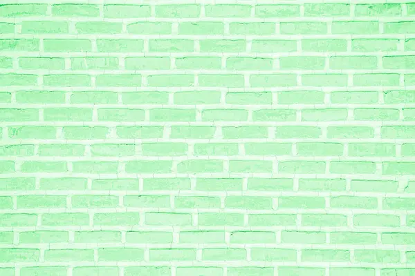 green and white brick wall texture background. Brickwork and stonework flooring interior design.