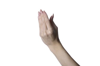 el beyaz zemin üzerinde izole kadın 