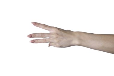 Eller beyaz arkaplanda izole edilmiş