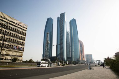 Abu Dabi, Birleşik Arap Emirlikleri. 18 Mart 2024: Abu Dabi Skyline, Birleşik Arap Emirlikleri