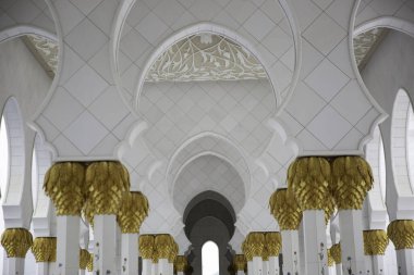 Şeyh Zayed Camii, Büyük Cami, Abu Dabi - 18 Mart 2024:
