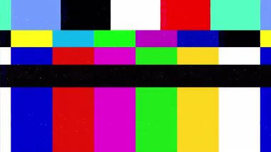  Sinyal Eski Vintage TV yok. Statik Renk Gürültüsü Örtüsü. Arıza Hatası Video Hasarı. Yanlış Parazit.