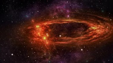 İnanılmaz uzay yıldızları ve galaksinin arka planı