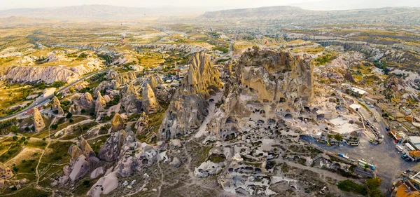 Vista Ascendente Capadocia Turquía Hermoso Paisaje Rocoso Uno Los Mejores —  Fotos de Stock