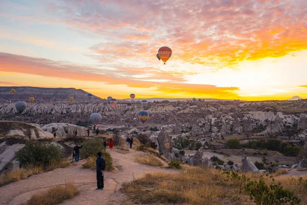 2022 Capadocia Turquía Colorido Amanecer Con Hermosa Formación Nubes Capadocia —  Fotos de Stock