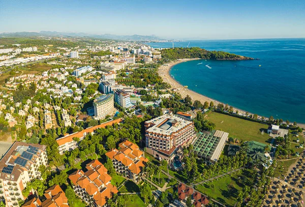 Красивый Панорамный Вид Дрона Очалар Районе Алания Турции Городской Курорт — стоковое фото
