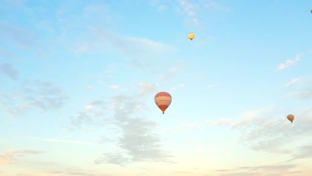素晴らしい空とその中に浮かぶたくさんの気球の映像です 高品質4K映像 — ストック動画