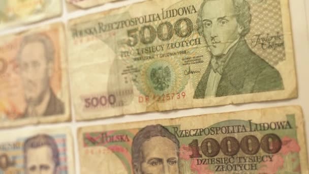 폴란드 바르샤바 2022 공산주의 치하의 박물관 폴란드 지폐나 지폐가 이전의 — 비디오