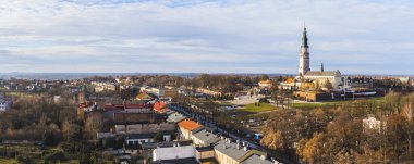 01.03.2023 Czestochowa, Poland.- Drone view of Monastery in Czestochowa Poland. High quality photo