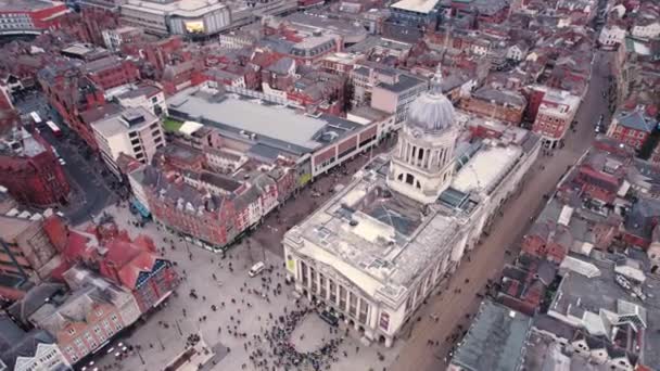 2023 Nottingham Birleşik Krallık Halk Savaş Karşıtı Protesto Için Şehir — Stok video