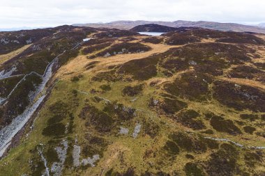 Renklerle dolu, Kuzey Galler 'deki Snowdonia Ulusal Parkı' nın güzel manzarası. İngiltere. Yüksek kalite fotoğraf