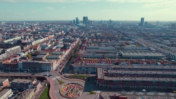Vue Aérienne Panoramique Haye Par Une Journée Ensoleillée Pays Bas — Video
