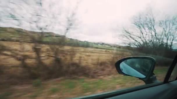 Snowdon Giden Yol Galler Manzaralı Bir Araba Yüksek Kalite Görüntü — Stok video