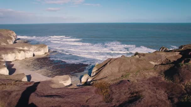 Flamborough Head Doğu Yorkshire Ngiltere Den Kuzey Denizi Nin Güzel — Stok video