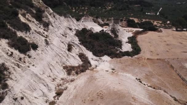 Wspaniały Widok Ptaków Zjawisko Geologiczne Komolithi Potamida Krecie Grecja Wysokiej — Wideo stockowe