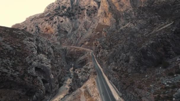 Gorge Kurtaliotiko Som Naturlig Attraktion Ligger Södra Delen Kreta Sett — Stockvideo