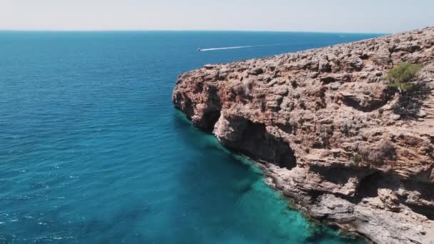 Superbe Côte Sud Crète Vue Point Vue Aérien Côtes Grecques — Video