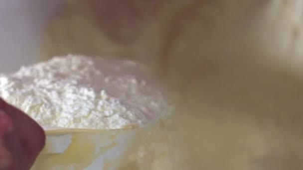 Dondurma Formülü Hazırlanıyor Unla Karışımı Karıştırılıyor Yüksek Kalite Görüntü — Stok video