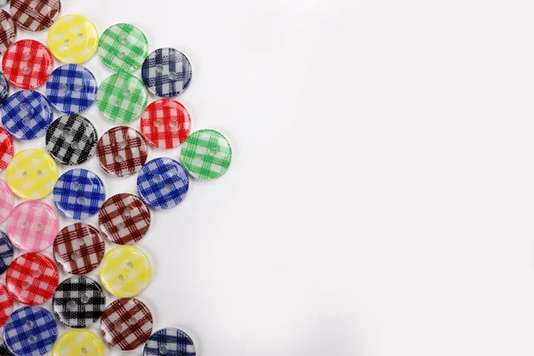 Vários Design Cor Material Forma Tecido Botão Plástico Madeira Chifre — Fotografia de Stock